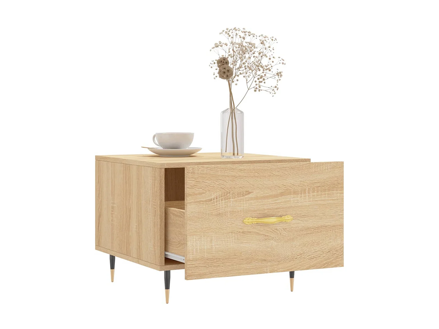 Table basse Chêne sonoma 50x50x40 cm Bois d'ingénierie OFR10955 BonneVie Meuble