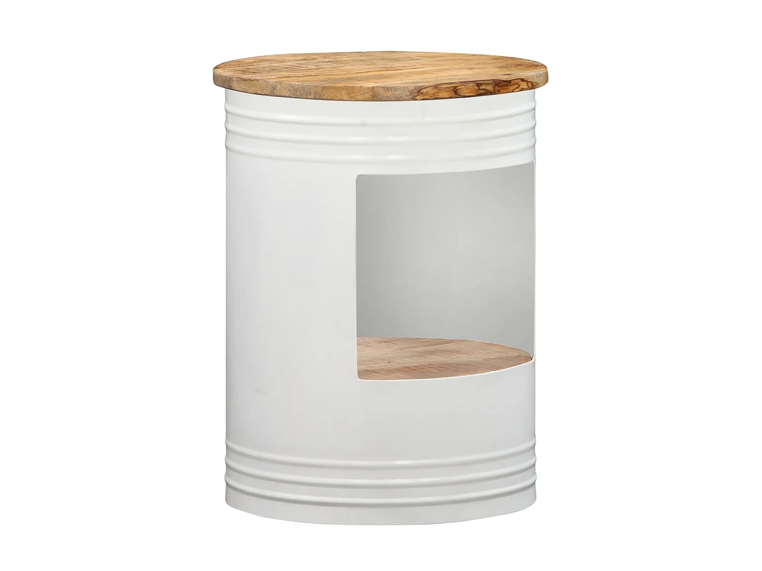 Table basse 43x55 cm Bois de manguier solide OFR62142 BonneVie Meuble