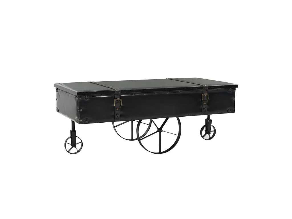 Table basse MDF et bois de sapin 110 x 55 x 43 cm OFR94717 BonneVie Meuble
