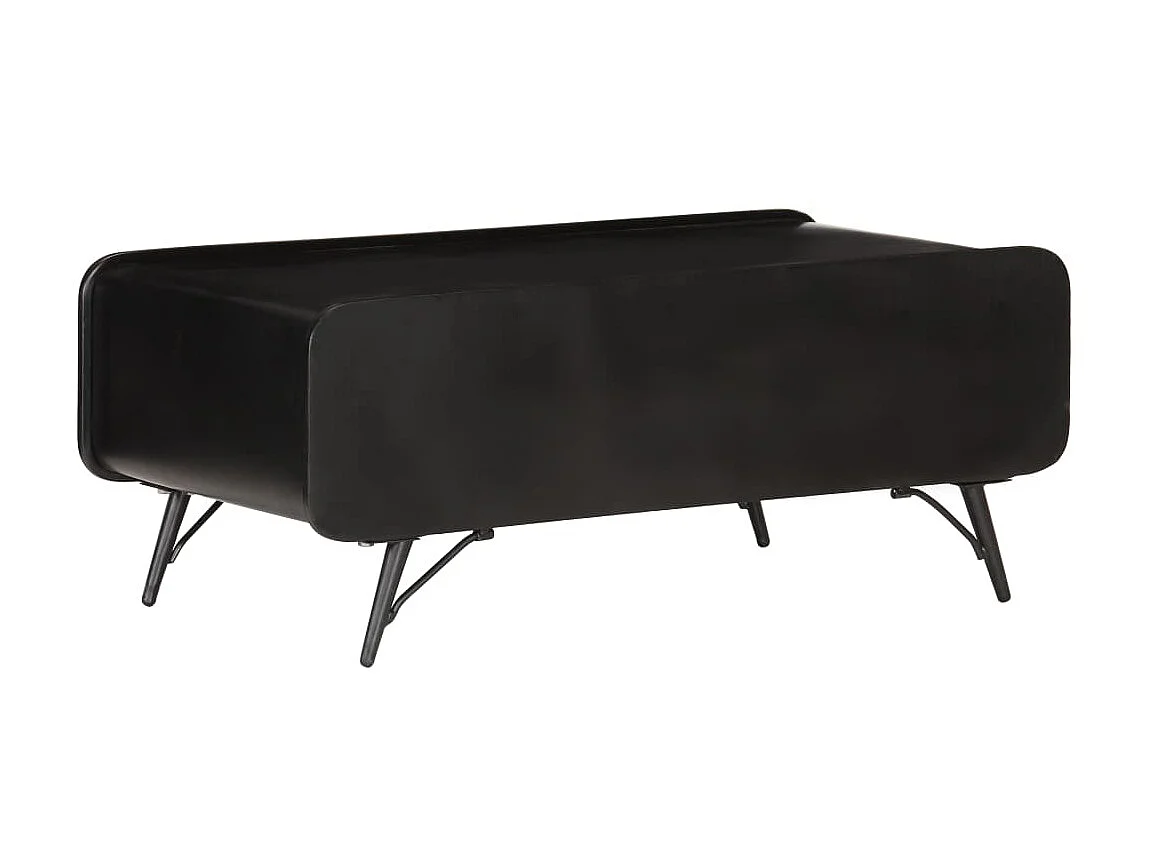 Table basse 100x50x40 cm Bois de manguier massif OFR38165 BonneVie Meuble