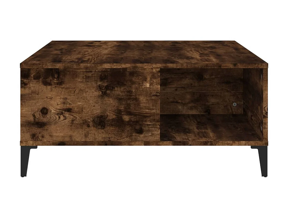 Mesa de centro 80x80x36,5 cm derivados madeira carvalho fumado PT633436