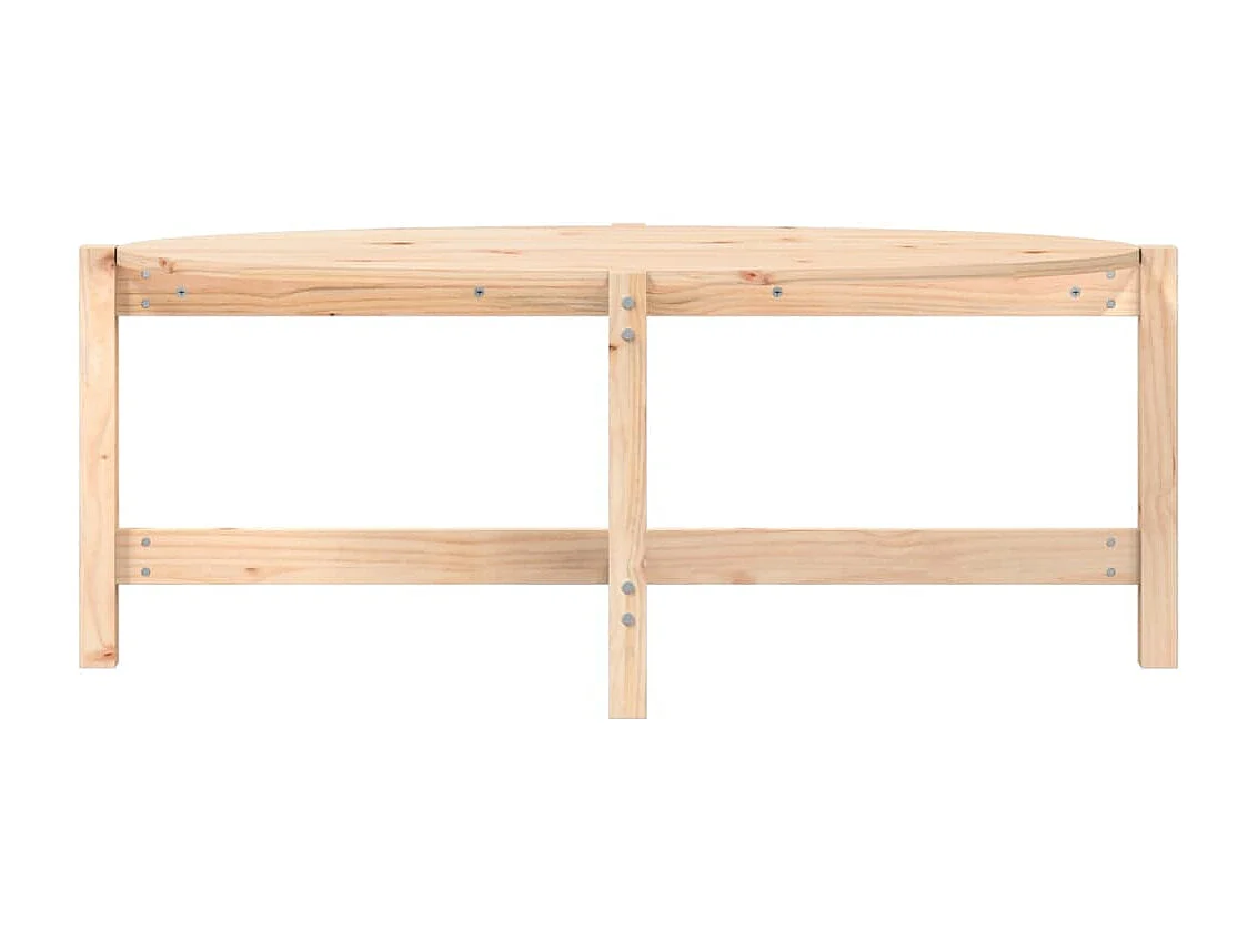 Table basse 118x63x45 cm Bois massif de pin OFR46848 BonneVie Meuble