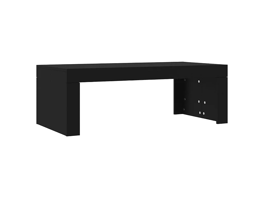 Table basse noir 102x50x36 cm bois d'ingénierie OFR70748 BonneVie Meuble