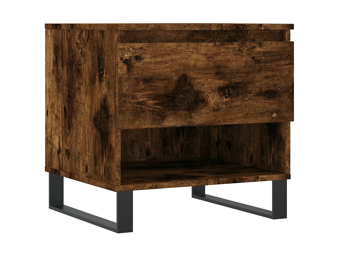 Tables basses 2 pcs chêne fumé 50x46x50 cm bois d'ingénierie OFR13144 BonneVie Meuble