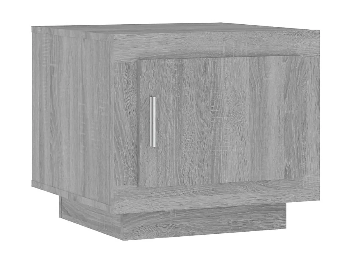 Table basse Sonoma gris 51x50x45 cm Bois d'ingénierie OFR79858 BonneVie Meuble