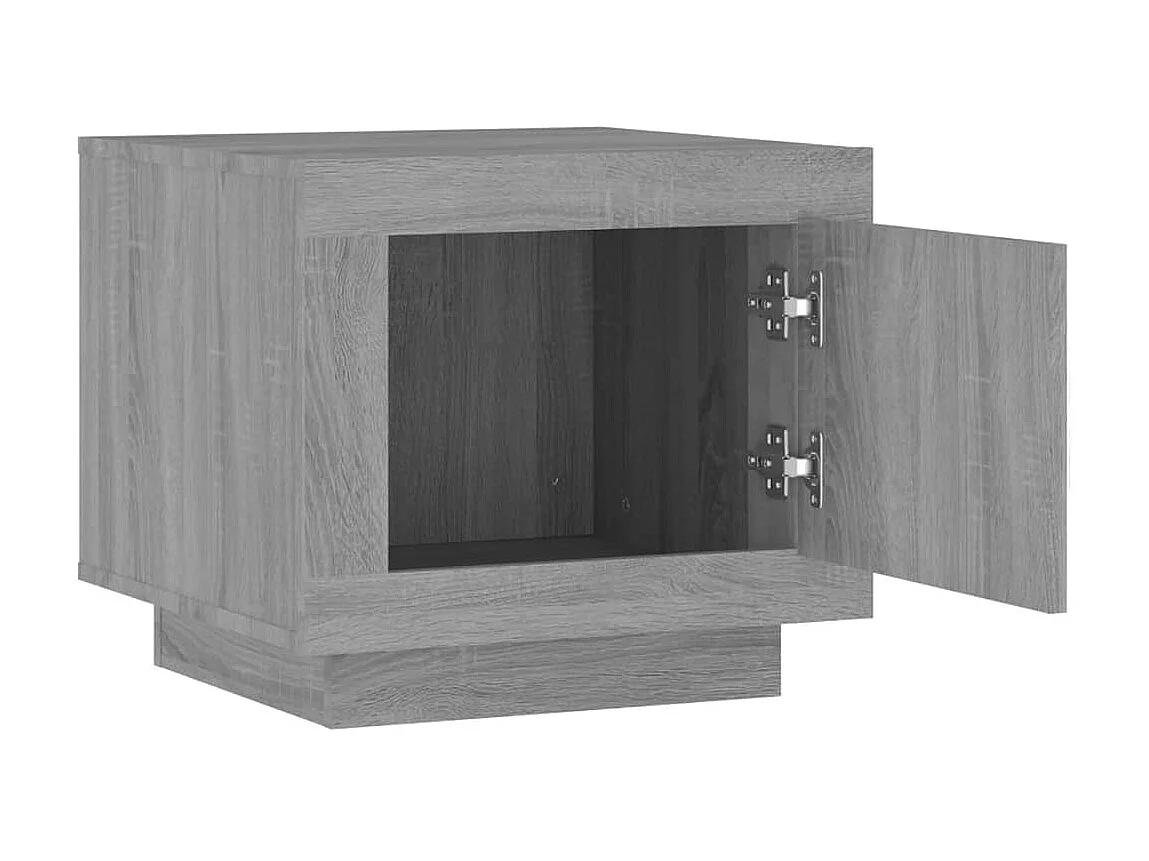 Table basse Sonoma gris 51x50x45 cm Bois d'ingénierie OFR79858 BonneVie Meuble