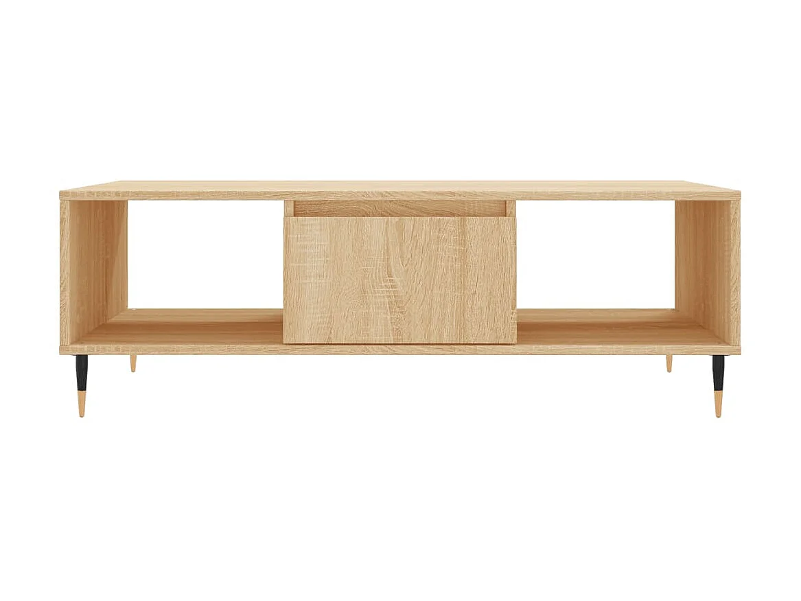 Salontafel 104x60x35 cm bewerkt hout sonoma eikenkleurig NL63251