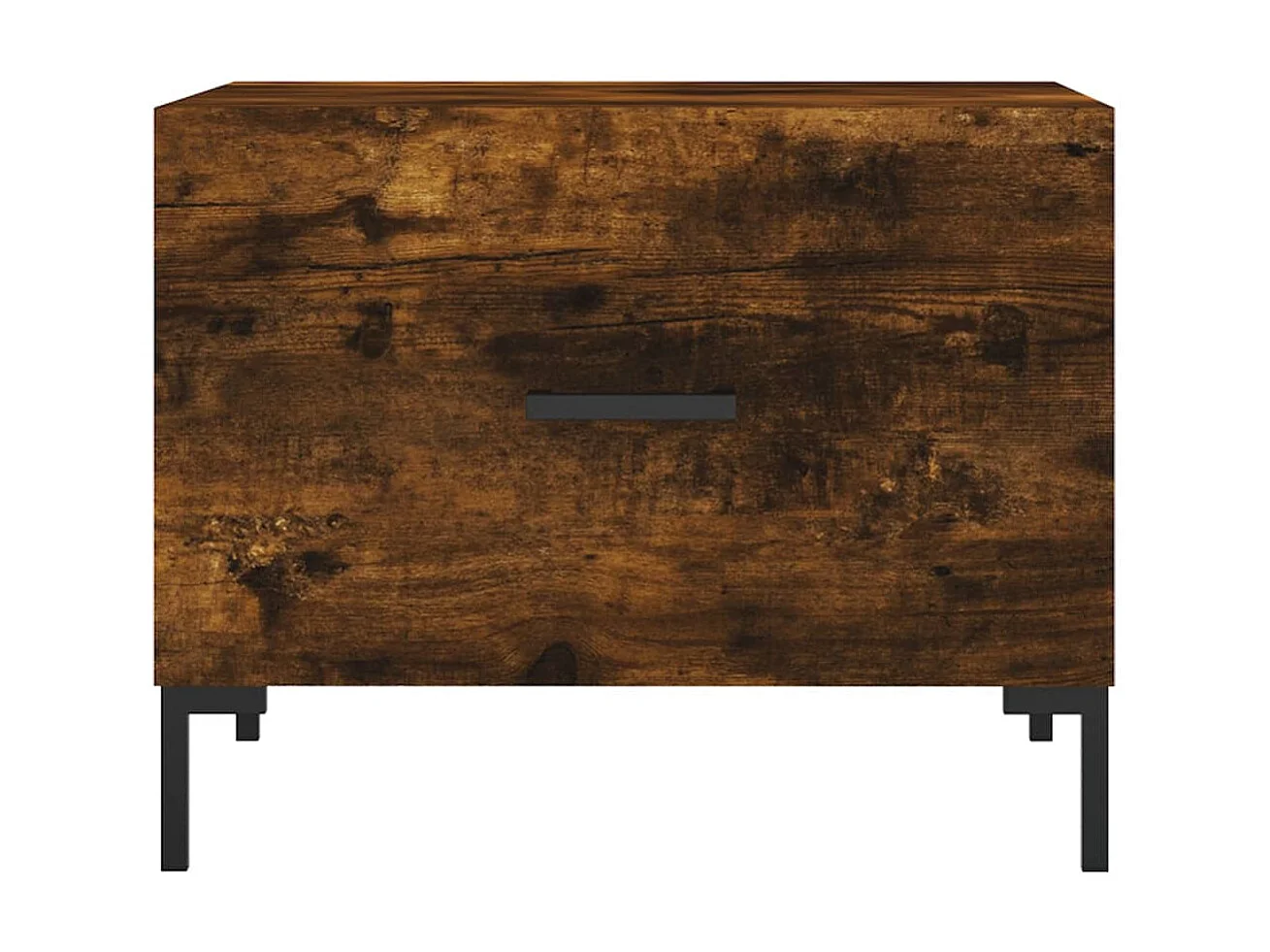 Table basse Chêne fumé 50x50x40 cm Bois d'ingénierie OFR88515 BonneVie Meuble