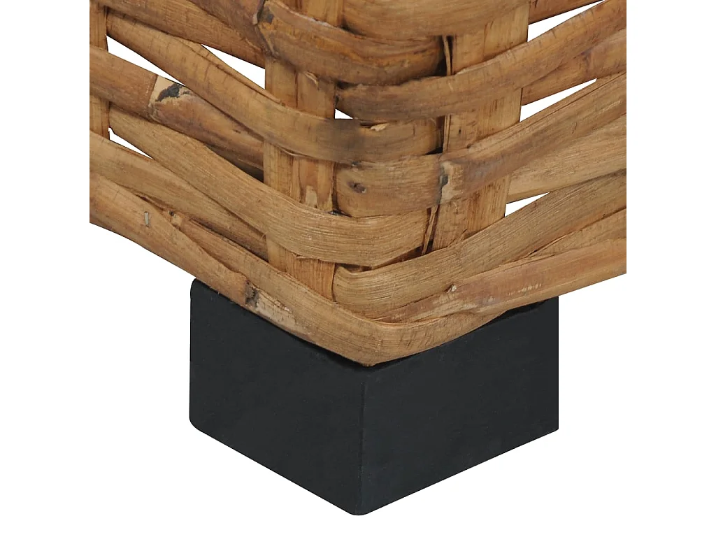 Table basse 47x47x28 cm Rotin naturel OFR69925 BonneVie Meuble