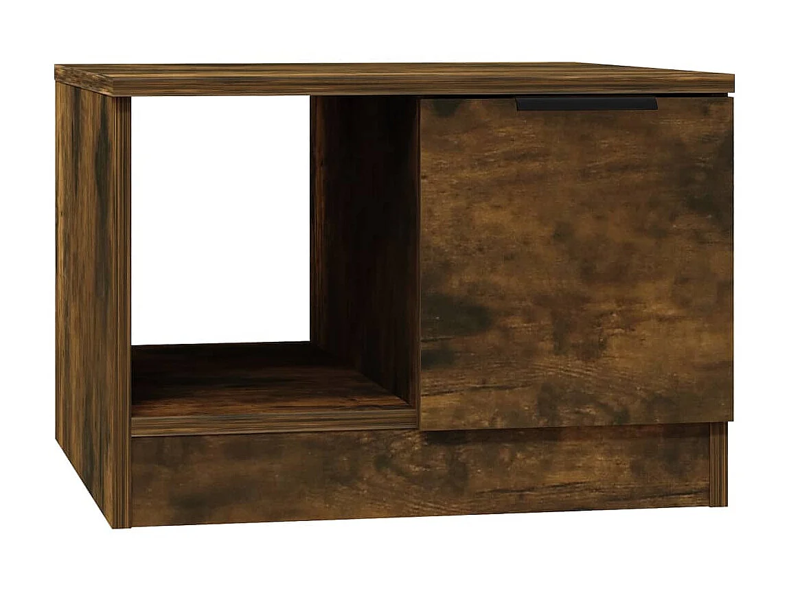 Salontafel 50x50x36 cm bewerkt hout gerookt eikenkleurig NL96700