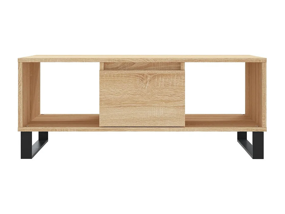 Table basse Chêne sonoma 90x50x36,5 cm Bois d'ingénierie OFR21793 BonneVie Meuble
