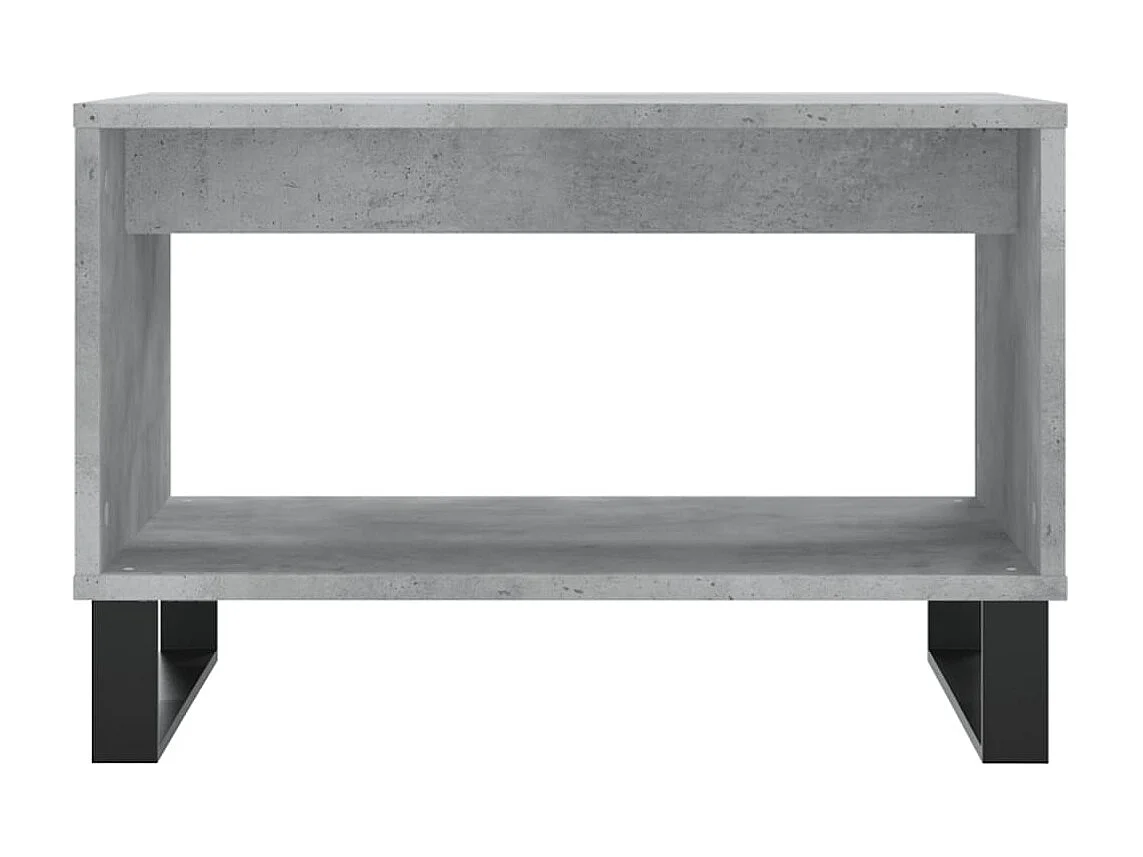 Table basse gris béton 60x50x40 cm bois d'ingénierie OFR80407 BonneVie Meuble