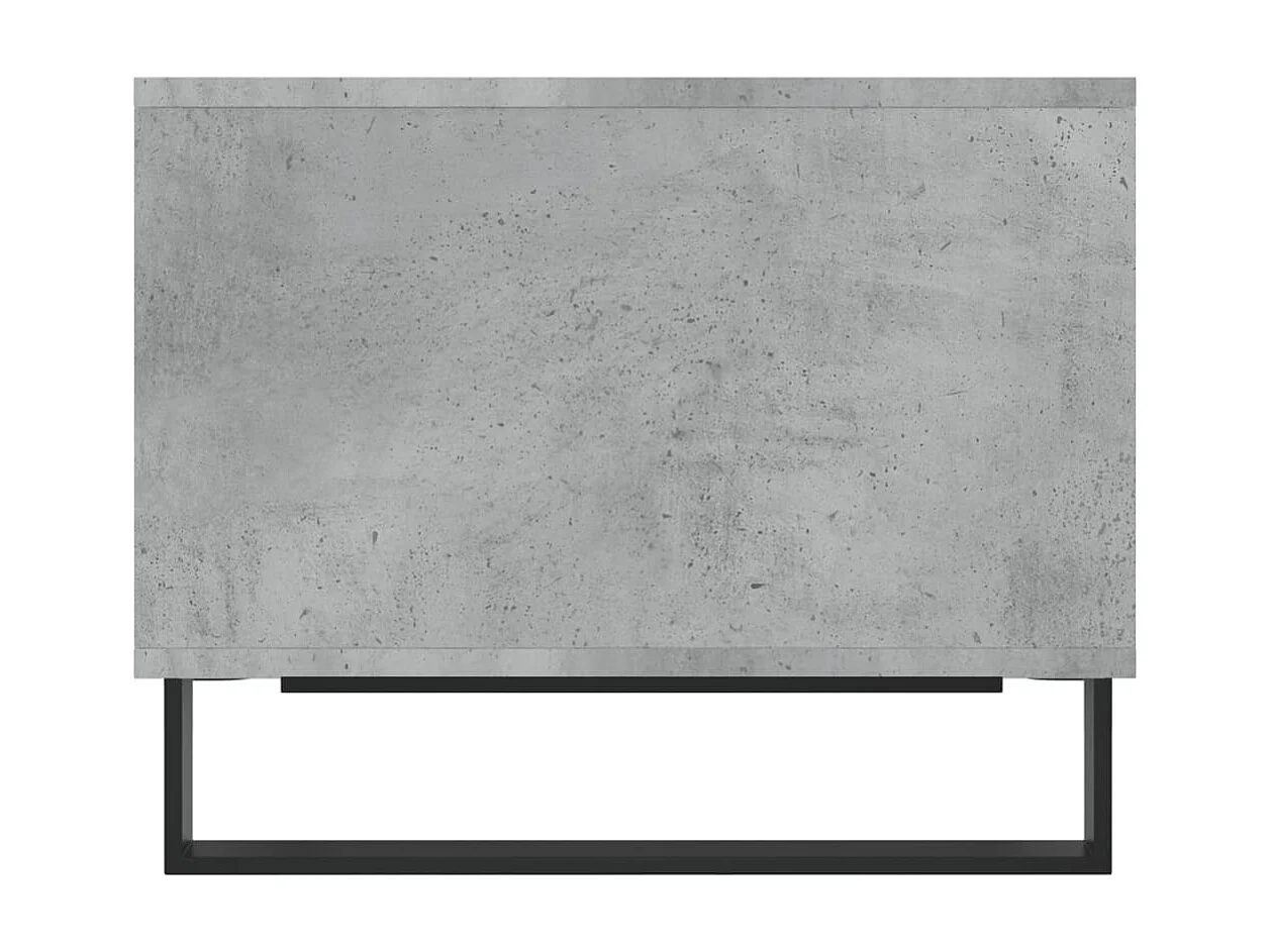 Table basse gris béton 60x50x40 cm bois d'ingénierie OFR80407 BonneVie Meuble