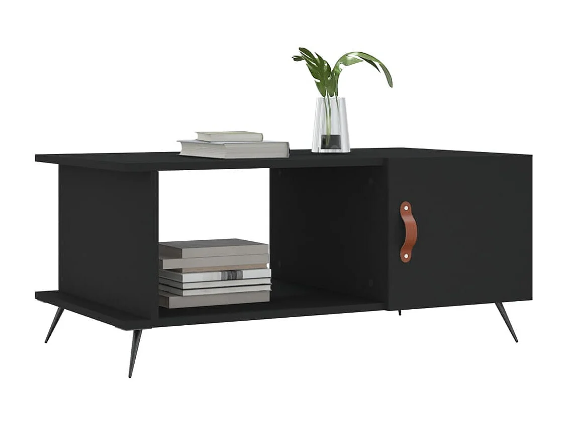 Mesa de centro 90x50x40 cm madeira processada preto PT301378