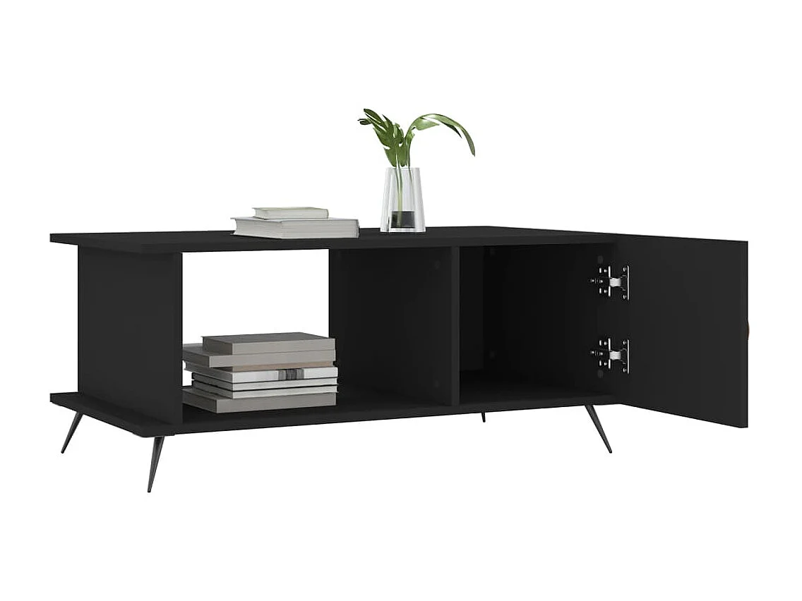 Mesa de centro 90x50x40 cm madeira processada preto PT301378