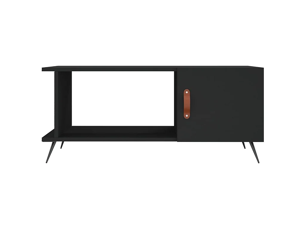 Mesa de centro 90x50x40 cm madeira processada preto PT301378