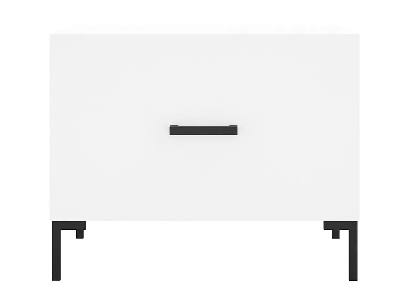 Mesa de centro 50x50x40 cm derivados de madeira branco PT497674