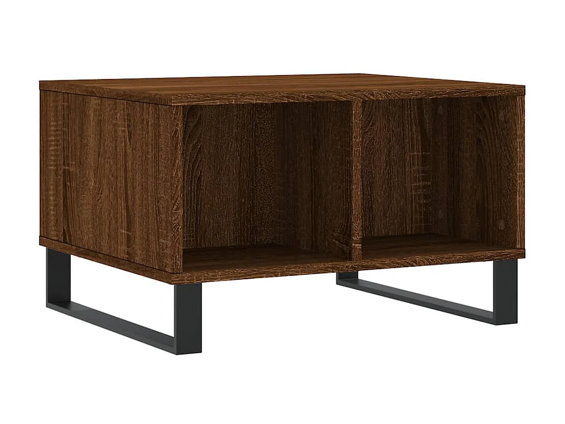 Mesa de centro 60x50x36,5cm derivados madeira carvalho castanho PT251897