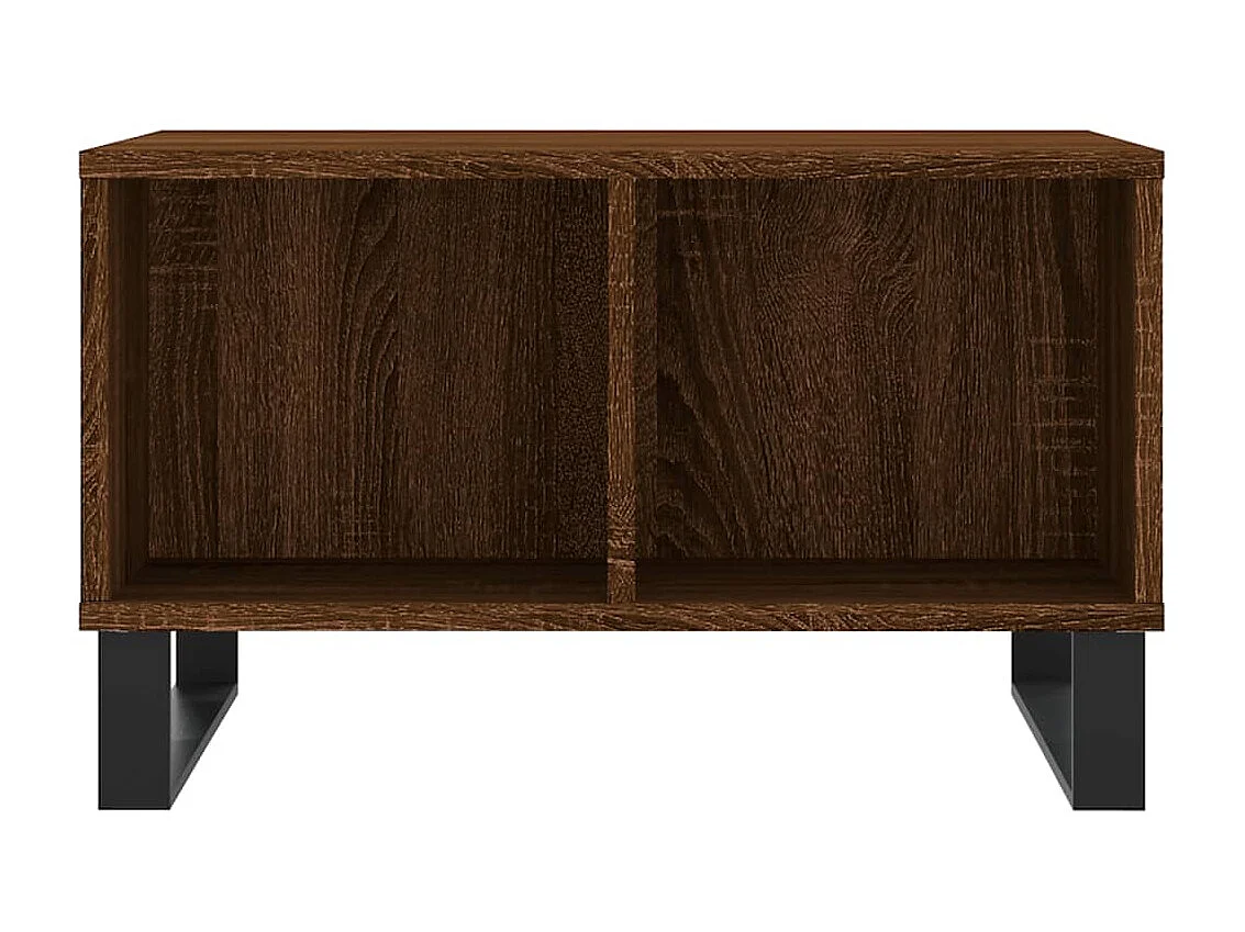 Table basse Chêne marron 60x50x36,5 cm Bois d'ingénierie OFR92833 BonneVie Meuble