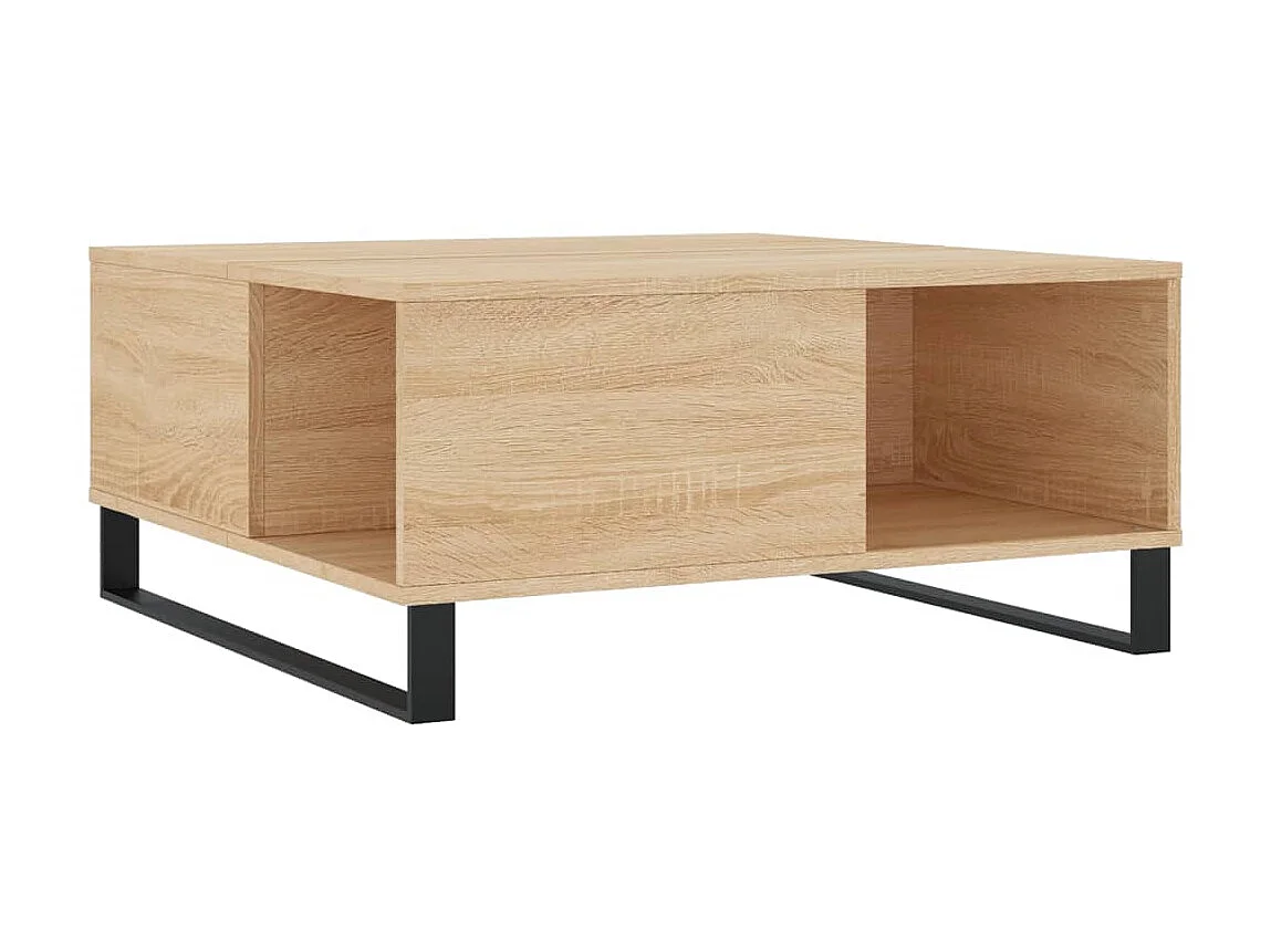 Salontafel 80x80x36,5 cm bewerkt hout sonoma eikenkleurig NL68611