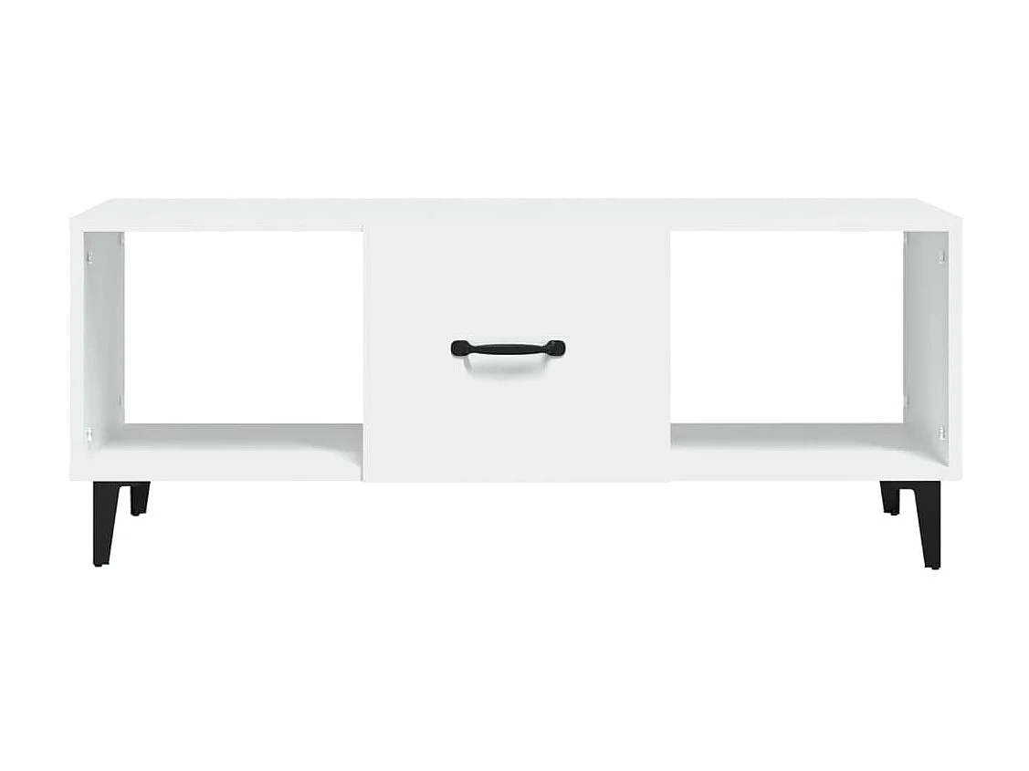 Mesa de centro madera contrachapada blanco 102x50x40 cm ES22140