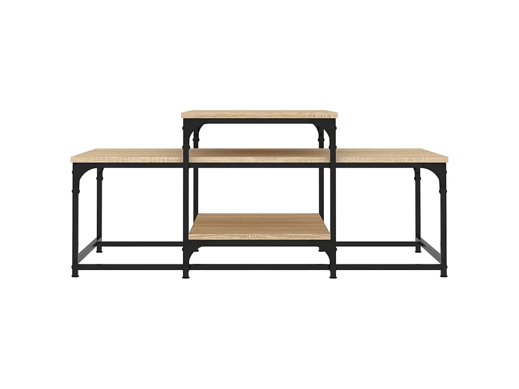 Salontafel 102x60x45 cm bewerkt hout sonoma eikenkleurig NL16436