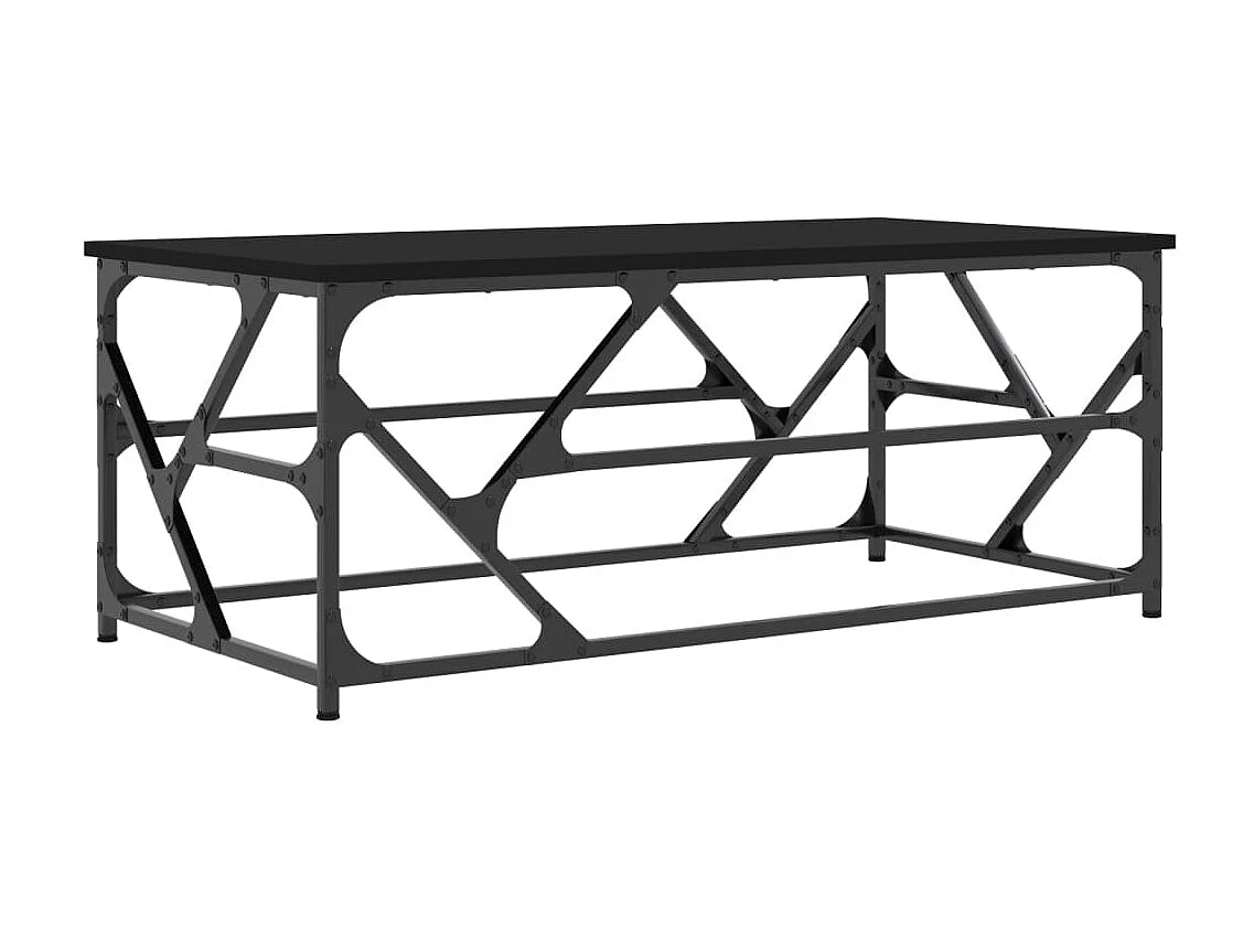 Mesa de centro 100x50x40 cm derivados de madeira preto PT320709