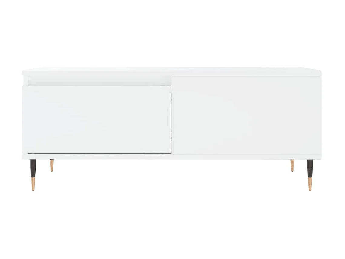 Mesa de centro madera contrachapada blanco 90x50x36,5 cm ES82074