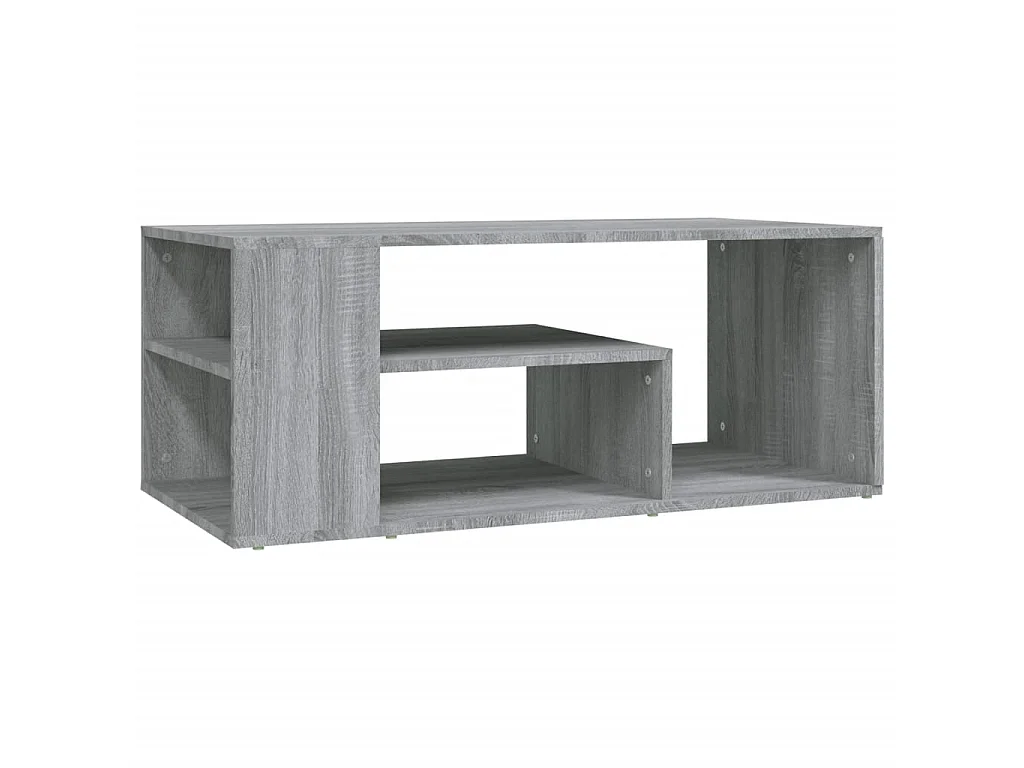 Mesa de centro 100x50x40cm derivados de madeira cinzento sonoma PT474603