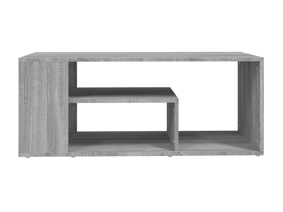 Table basse Sonoma gris 100x50x40 cm Bois d'ingénierie OFR61201 BonneVie Meuble