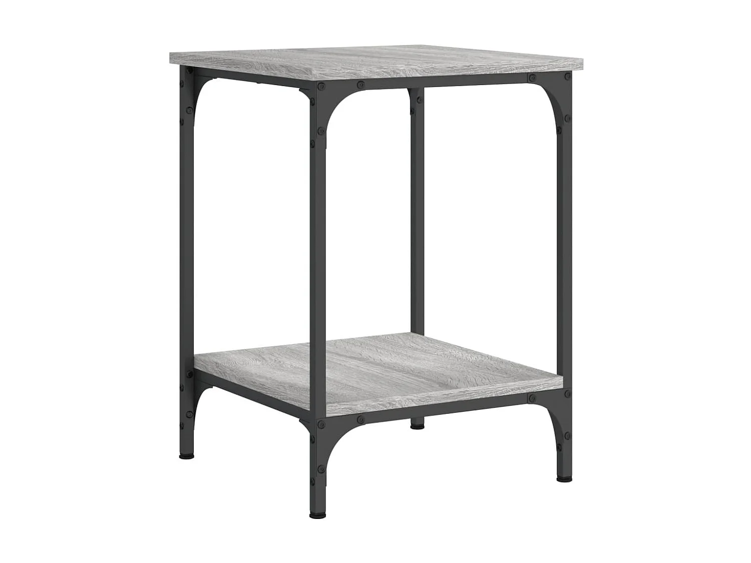 Table basse sonoma gris 40x40x55 cm bois d'ingénierie OFR47022 BonneVie Meuble