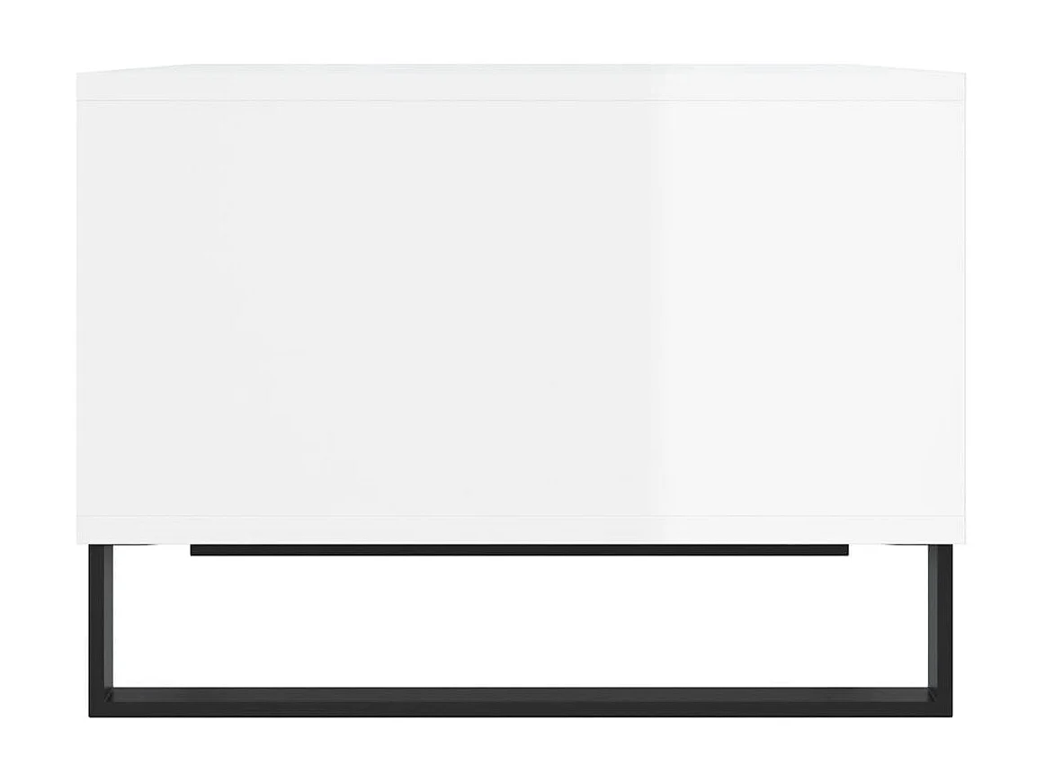 Mesa de centro 60x50x36,5 cm derivados madeira branco brilhante PT774691