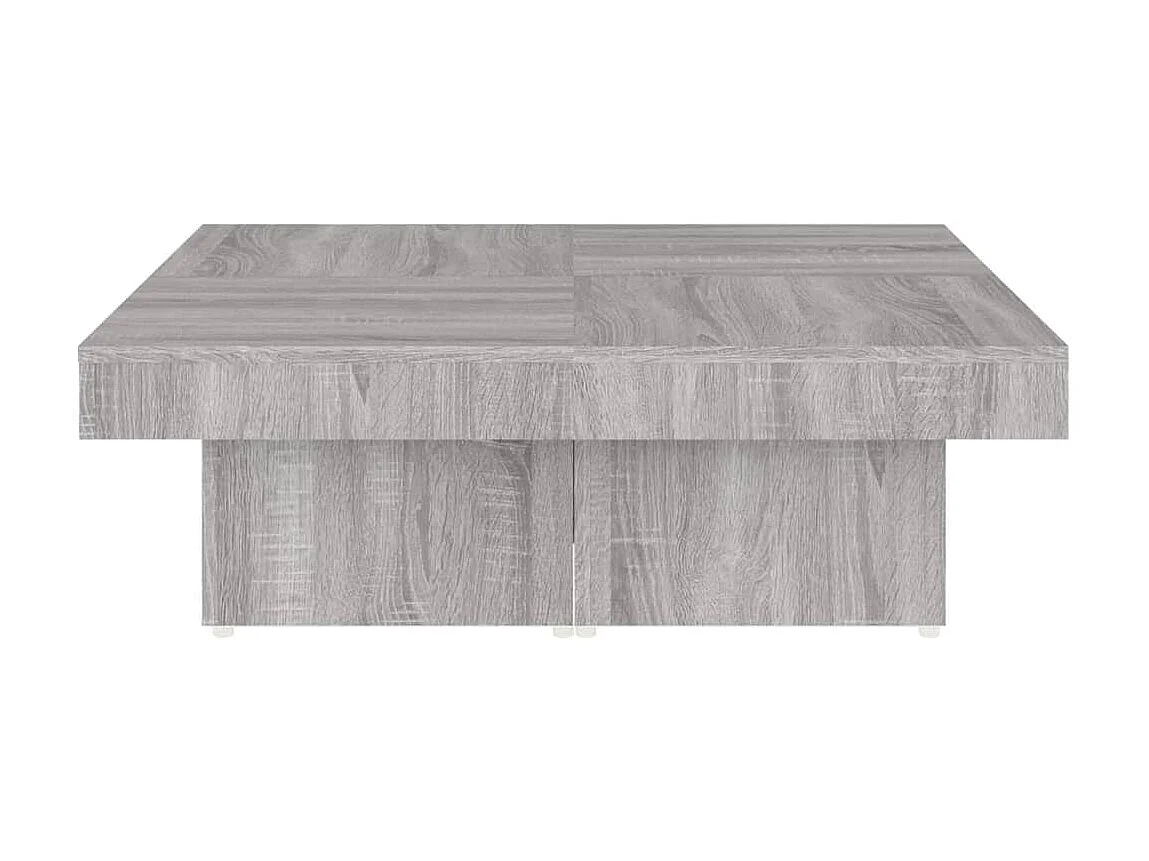 Table basse Sonoma gris 90x90x28 cm Bois d'ingénierie OFR83551 BonneVie Meuble