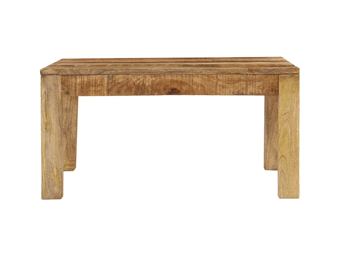 Table basse 80x80x40 cm Bois de manguier massif OFR72841 BonneVie Meuble