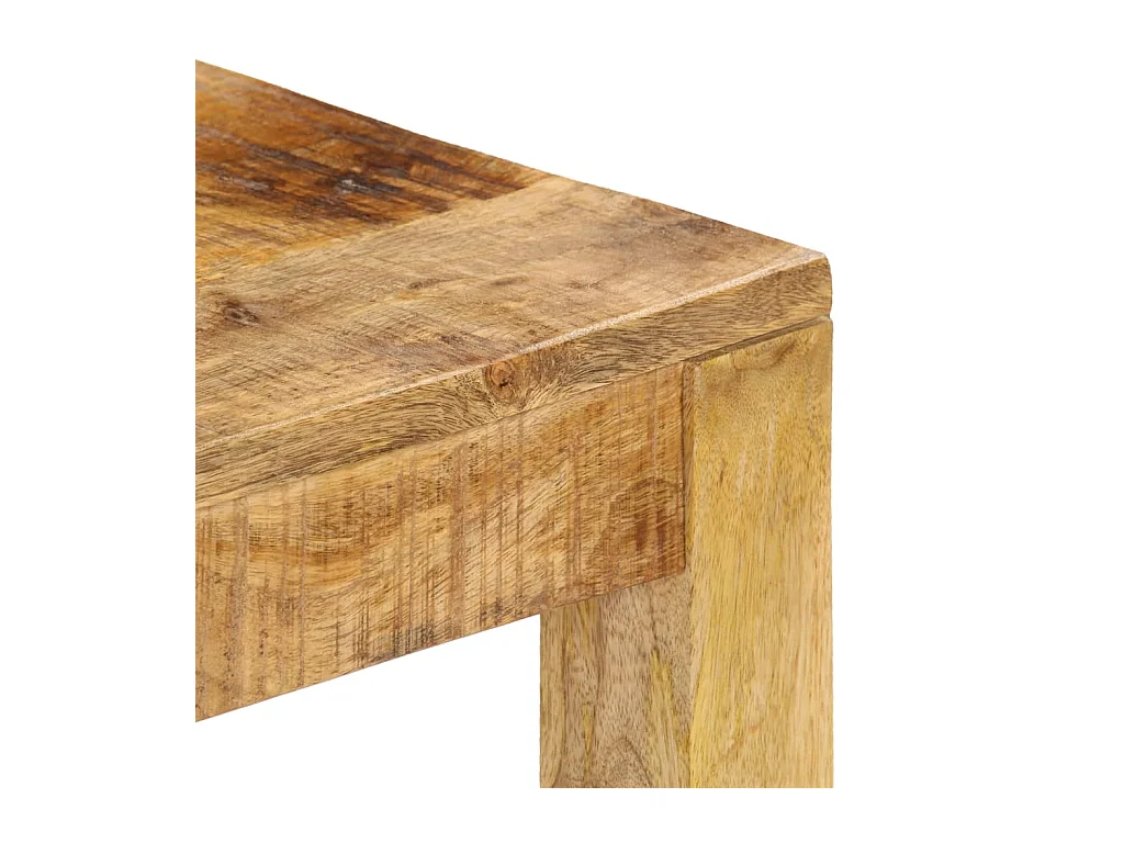 Table basse 80x80x40 cm Bois de manguier massif OFR72841 BonneVie Meuble