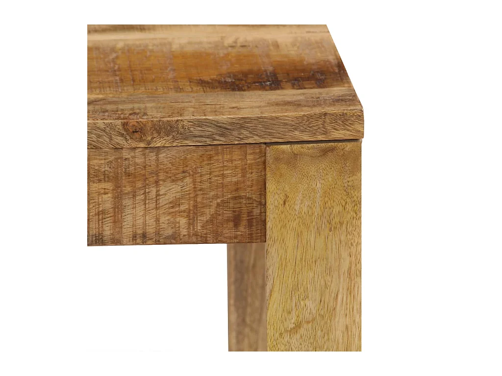 Table basse 80x80x40 cm Bois de manguier massif OFR72841 BonneVie Meuble