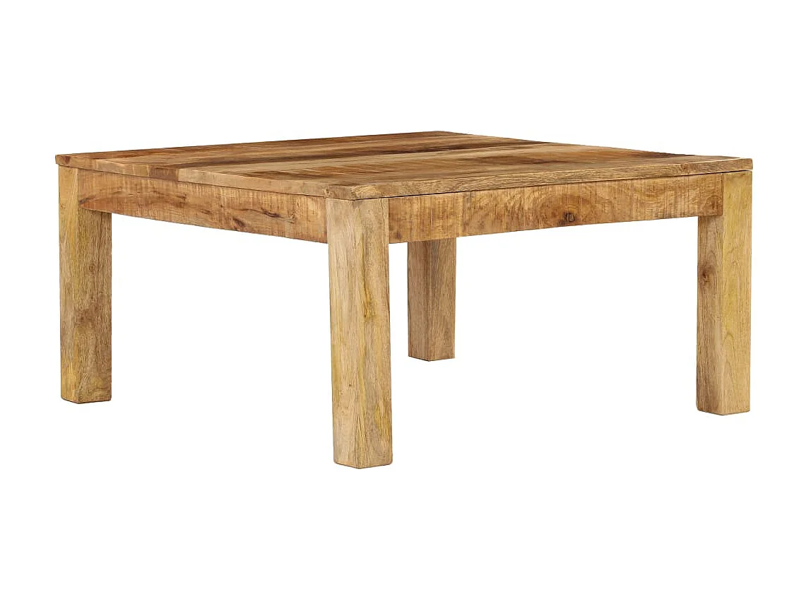 Table basse 80x80x40 cm Bois de manguier massif OFR72841 BonneVie Meuble