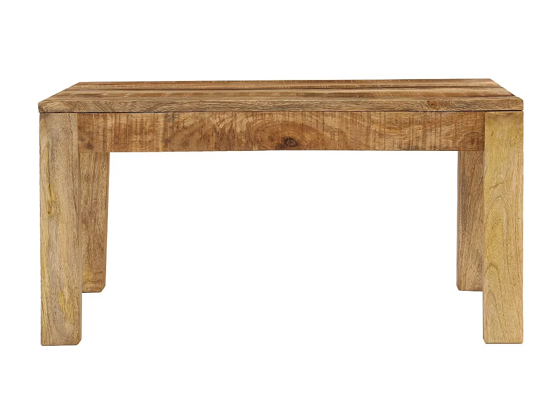 Table basse 80x80x40 cm Bois de manguier massif OFR72841 BonneVie Meuble