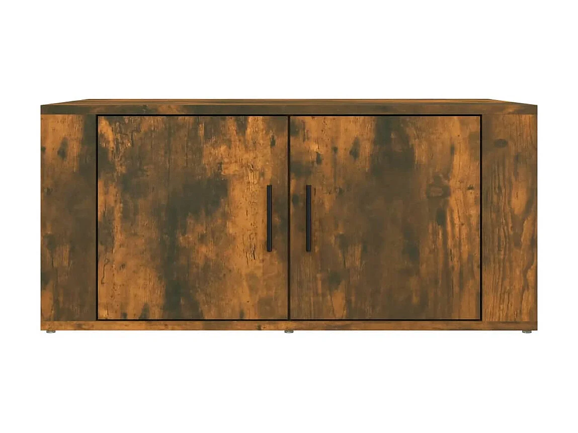 Table basse Chêne fumé 80x50x36 cm Bois d'ingénierie OFR64536 BonneVie Meuble