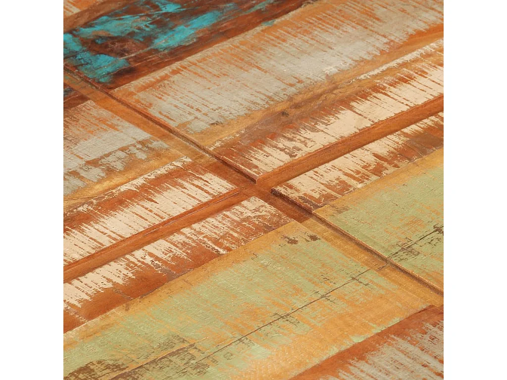 Table basse 80x80x28 cm Bois de récupération massif OFR33125 BonneVie Meuble