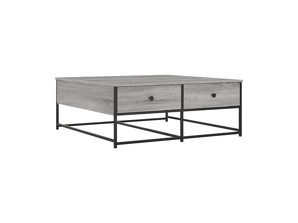 Mesa de centro madera de ingeniería gris Sonoma 100x99x40 cm ES14144