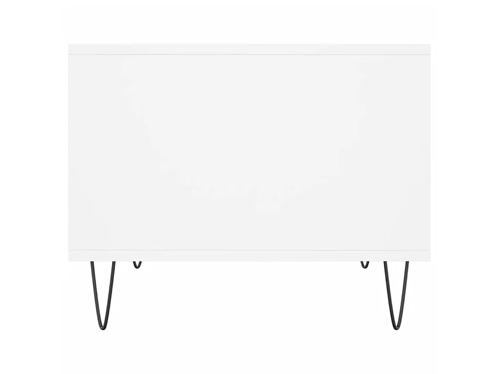 Table basse blanc 60x50x40 cm bois d'ingénierie OFR53377 BonneVie Meuble