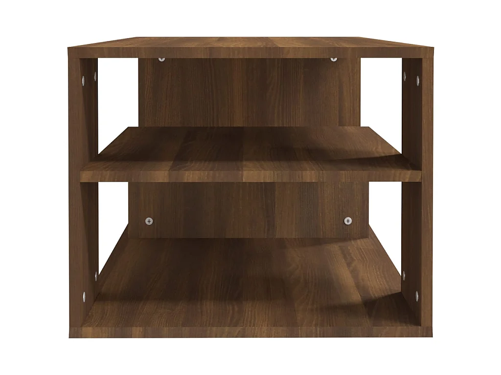 Table basse Chêne marron 100x50x40 cm Bois d'ingénierie OFR43117 BonneVie Meuble