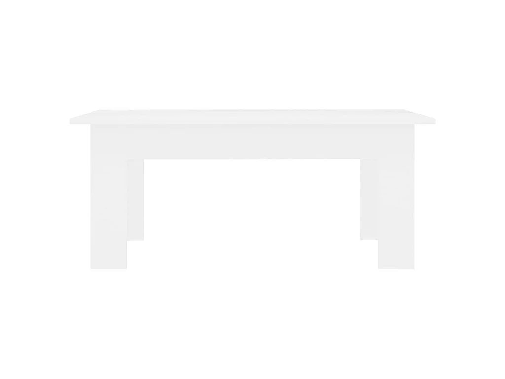 Table basse Blanc 100x60x42 cm Bois d'ingénierie OFR48221 BonneVie Meuble