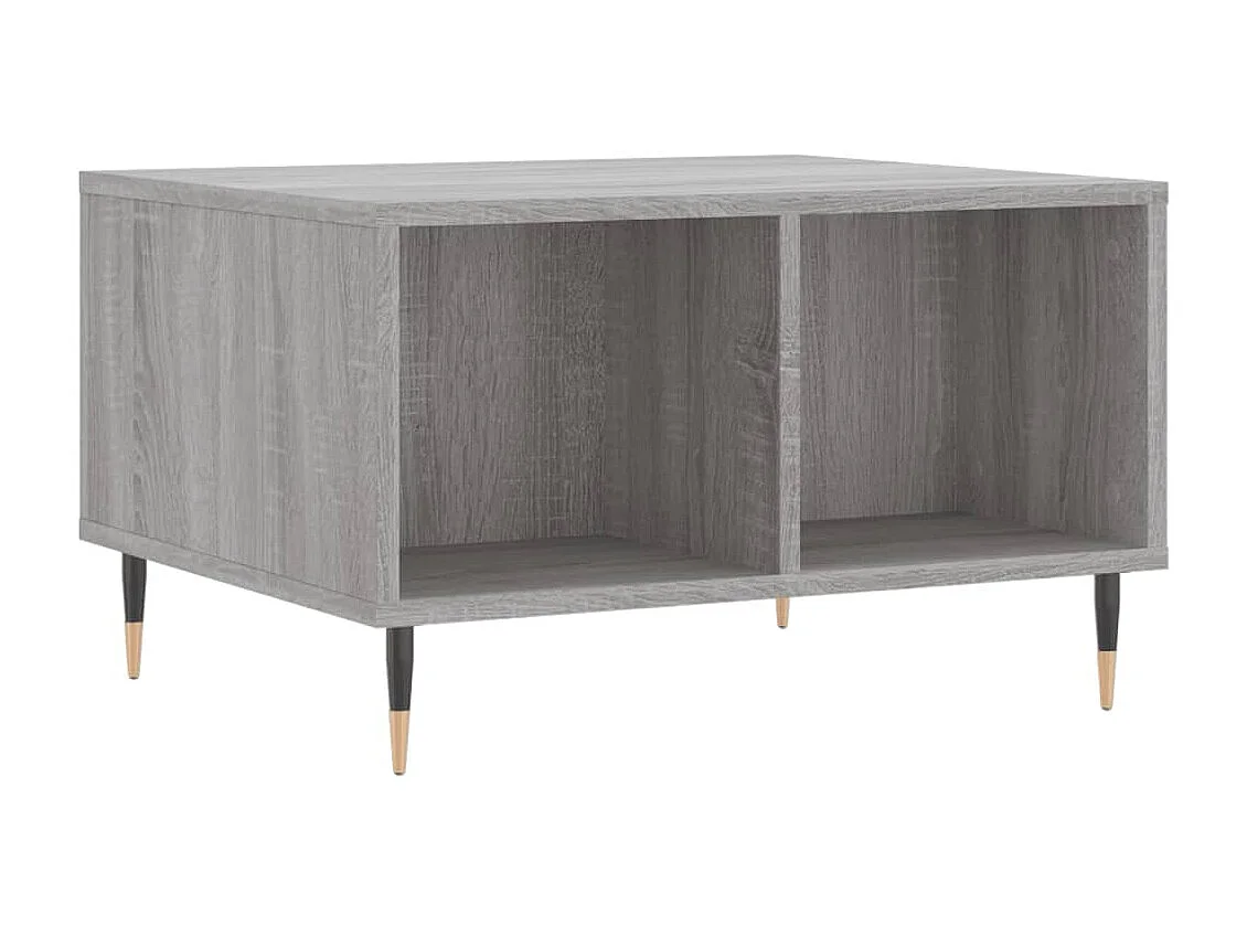 Table basse Sonoma gris 60x50x36,5 cm Bois d'ingénierie OFR98635 BonneVie Meuble