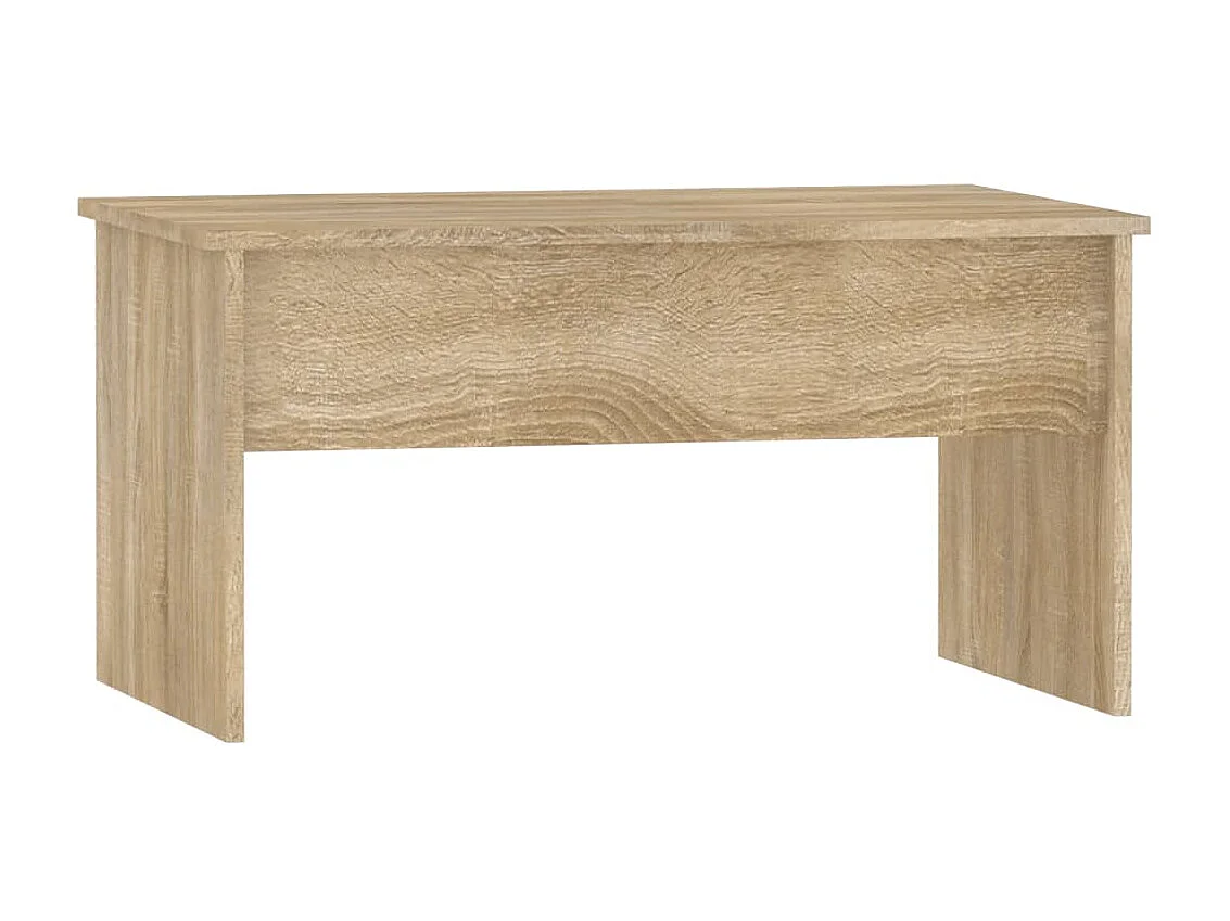 Table basse relevable Chêne sonoma 80x50,5x41,5 cm Bois d'ingénierie OFR66461 BonneVie Meuble