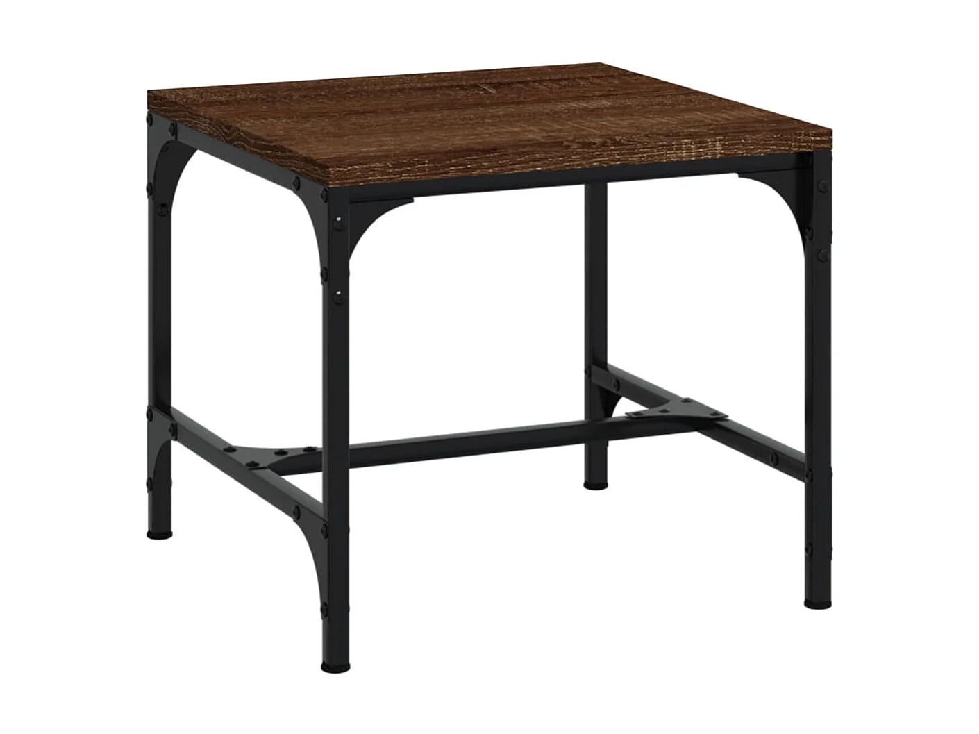 Mesa de centro 50x50x35 cm derivados madeira carvalho castanho PT941819