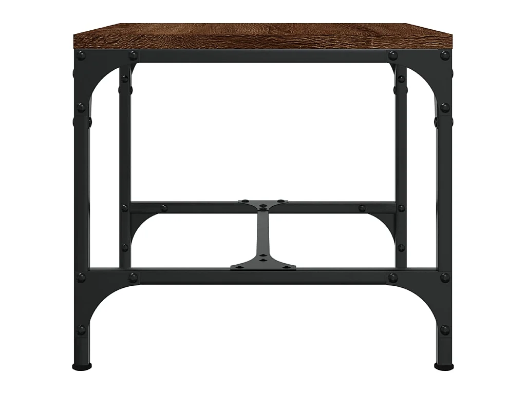 Mesa de centro 50x50x35 cm derivados madeira carvalho castanho PT941819