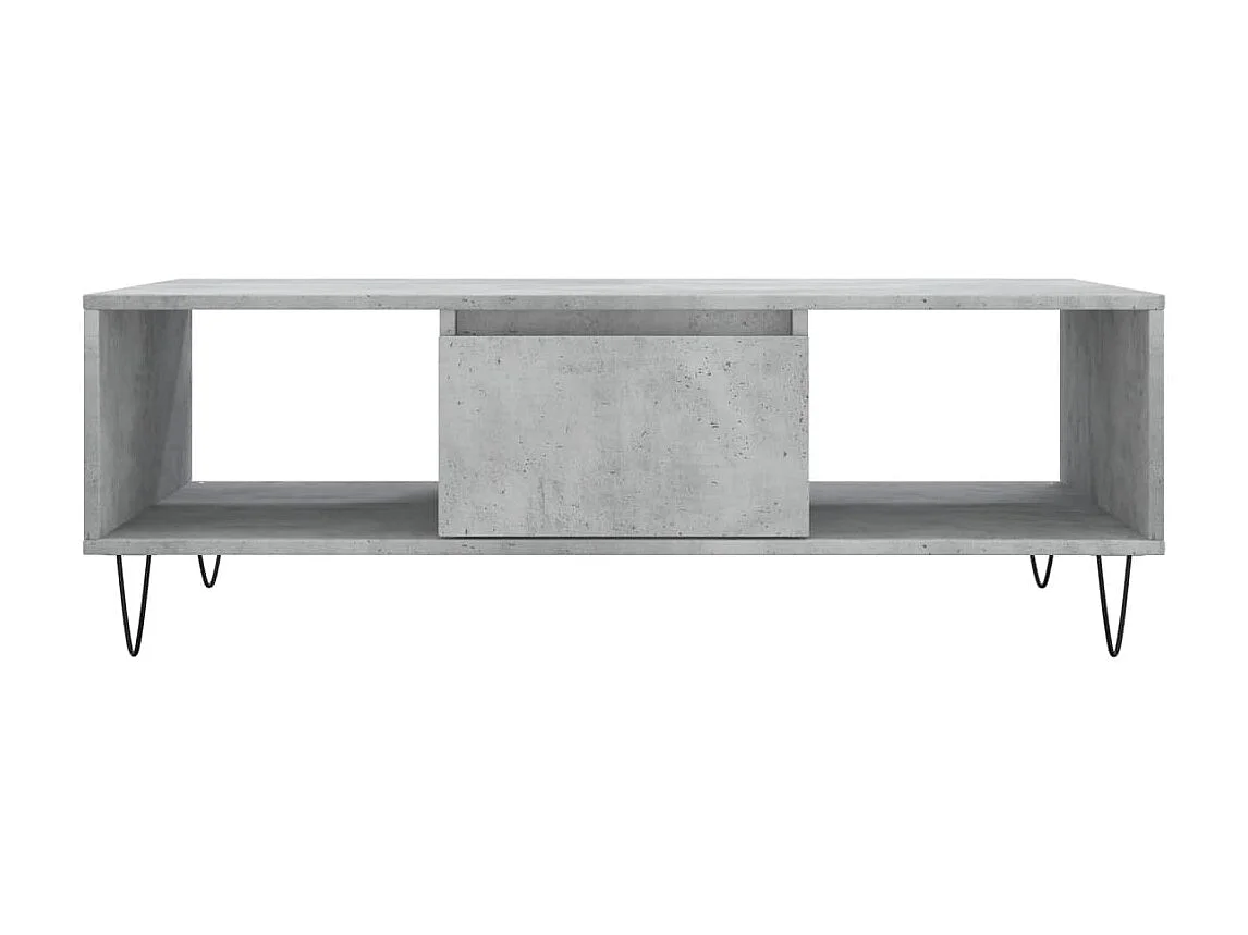 Salontafel 104x60x35 cm bewerkt hout betongrijs NL43589