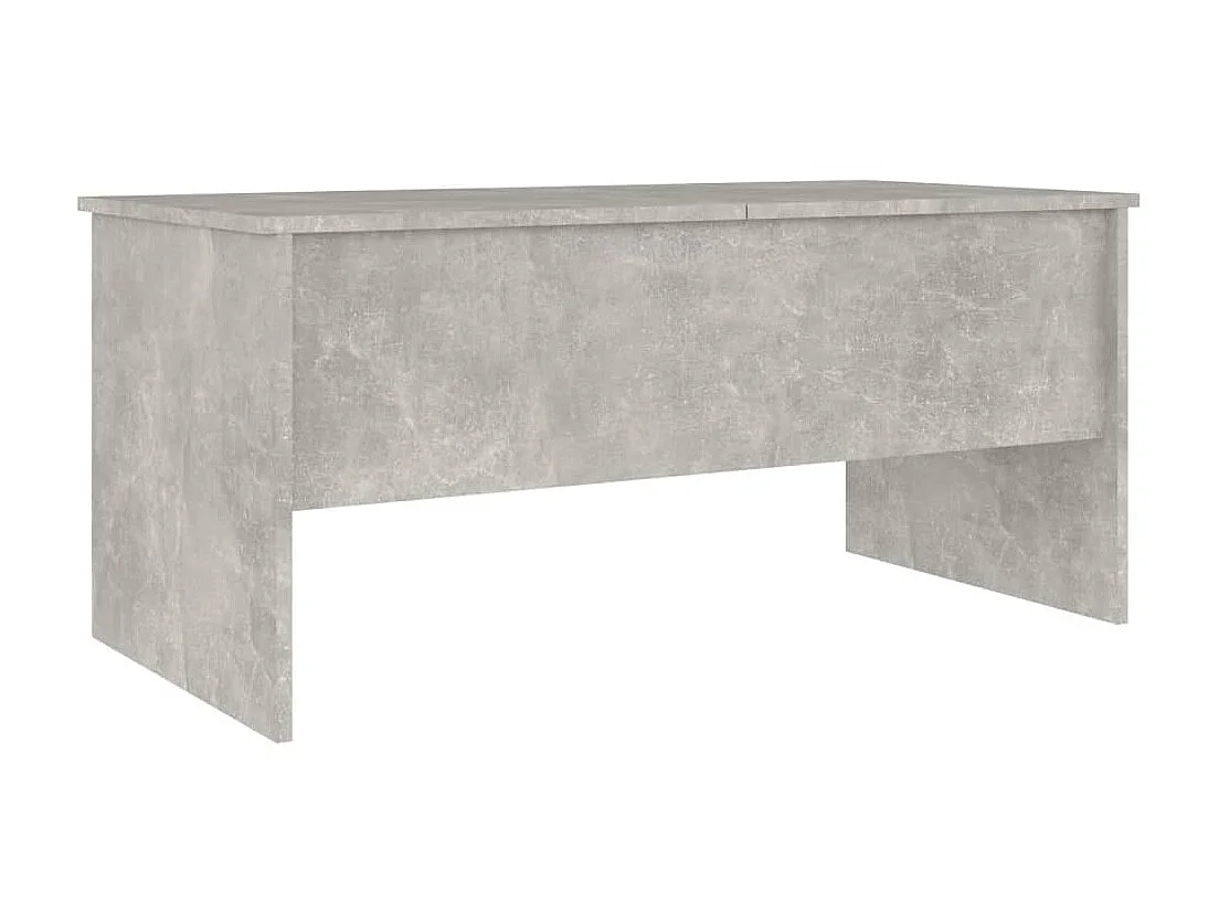 Mesa de centro 102x50,5x46,5cm madeira processada cinza cimento PT316622